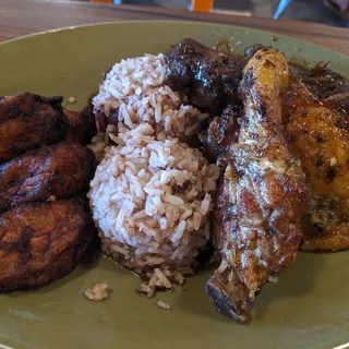 Jerk Chicken & Beef Oxtails Combo