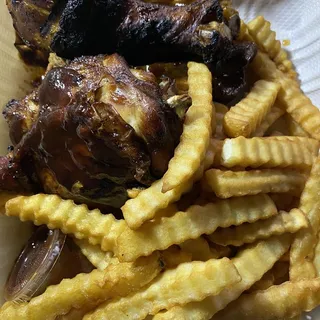 BBQ Chicken and Ribs Combo