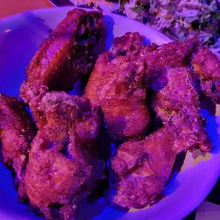 a bowl of fried chicken