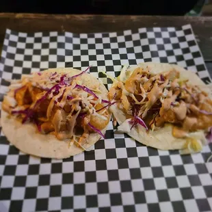 Fried shrimp tacos, the best I&apos;ve tasted!!