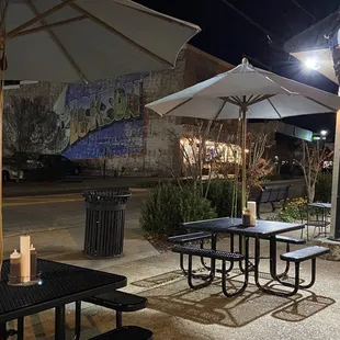 Outside seating