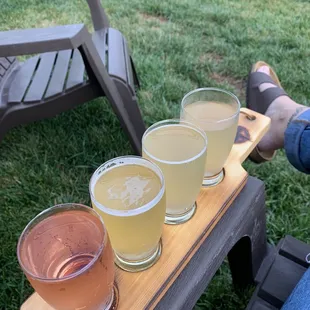 A nice beer sampler!