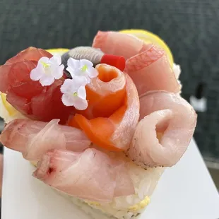 Sushi cake by bobae.