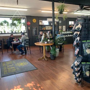 customers sitting at tables