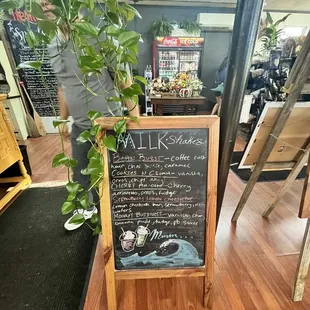 They offer milk shakes and ice cream