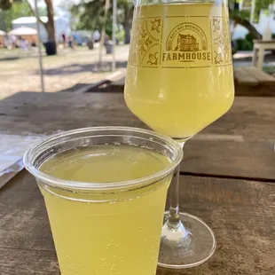 a glass of lemonade