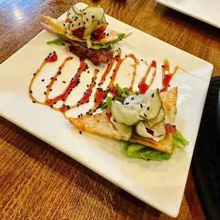 Ahi Poke Wontons
