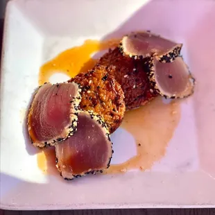 Seared Ahi Crispy Rice Cakes