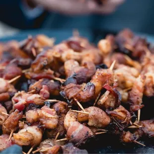 Bacon wrapped shrimp