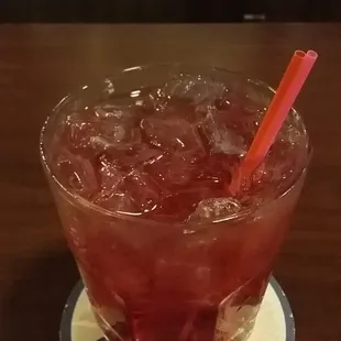 Vodka with splash of cran.