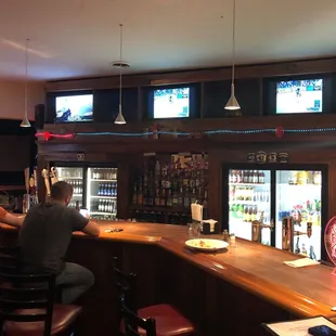 people sitting at the bar