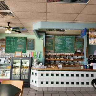 Menu and counter