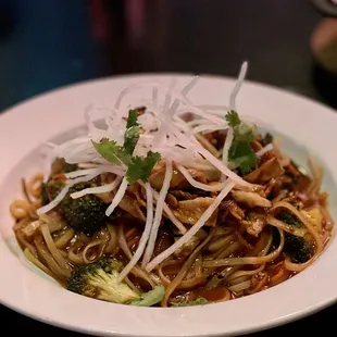 Asian Noodle Bowl with pork- spicy!