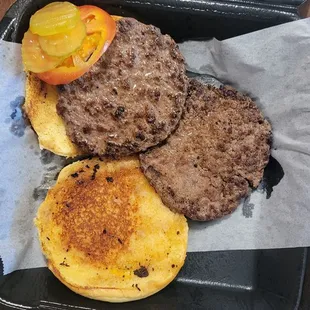 I know that they usually don't have the burger all in one piece but they don't have it like this usually. Smithfield burger.