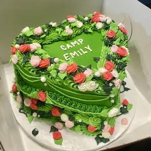 White Birthday Cake flavored cake with regular buttercream frosting