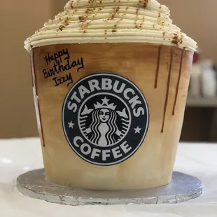 Simply irresistible salted caramel dreamy goodness!  This cake was perfect for our son's party and was more than enough for 100 guests!