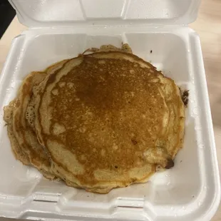 Chocolate chip pancakes yummmm