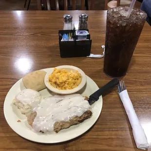 Chicken Fried Steak Lunch Soda