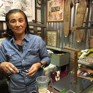 Owner Etsuko gives personal attention