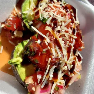 Stuffed avocado - my FAVE!!