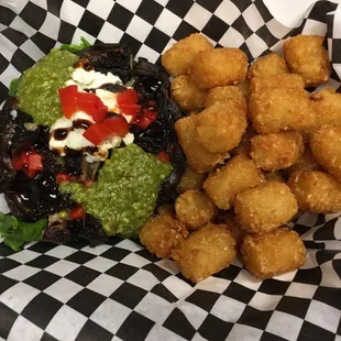 portabella with tots, great flavor mix