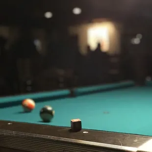 Pool table in the corner to take your mind of things.