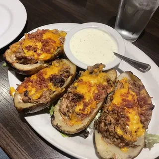 Fully Loaded Pulled Pork Skins*