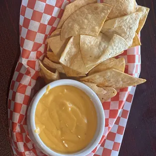 Homemade Chips and Queso