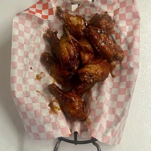 Golden Wings with Korean BBQ Sauce