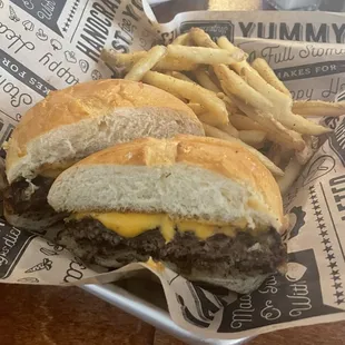 Classic burger...and those fries? Believe us, you'll want another side of them :)