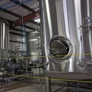 the inside of a brewery