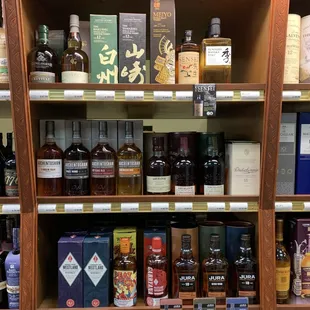 We also offer good selection of Japanese Whiskey