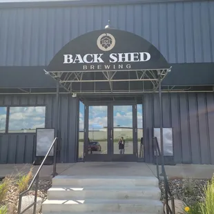 the entrance to the brewery