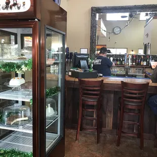 Back Street Cafe in Muldraugh, Ky has a nice atmosphere complete with a small bar.