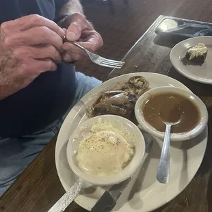 Cheeseburger steak has jalapeño's inside with the cheese.  My hubbys fave!