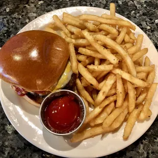 Build Your Own Burger, with fries.