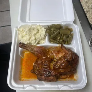Dipped chicken plate