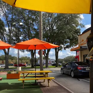 They've updated their outdoor seating.