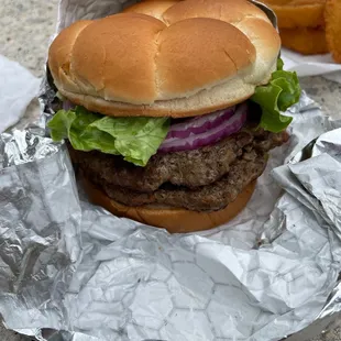 Back Yard Double Classic Burger