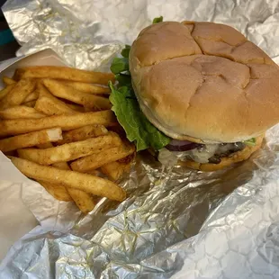 Mushroom Swiss Burger