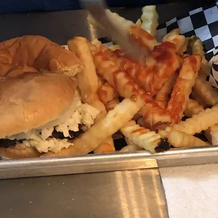 Excellent burger and fries