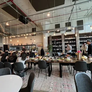 people sitting at tables