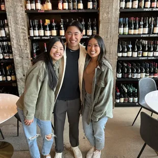 The wine is displayed beautifully and thoughtfully.