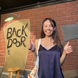 Just a first-timer at back door comedy who now wants to bring everyone she knows to the show