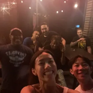 After the show with some of the comedians (super nice people!! Smiling so hard my veins are about to pop)