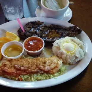 Steak and shrimp