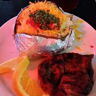 Filet Mignon &amp; Loaded Baked Potato