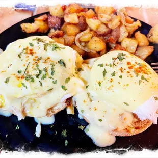 Backdraft Eggs Benedict (with jumbo crab meat) - just $14.99. Delish.