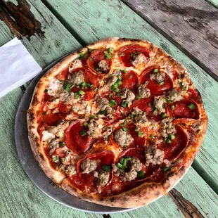 Our Namesake, the Backdraft.  Eat Pizza, Be Happy.