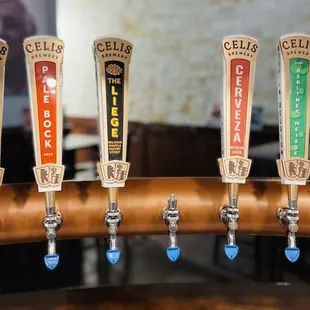 Beers on tap